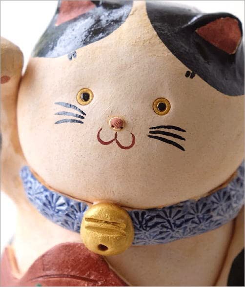 レトロポップ 招き猫 陶器 オブジェ 置物 レトロポップ 招き猫 陶器